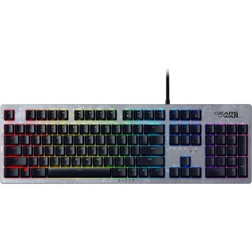 레이저 Razer Huntsman Gaming Keyboard: Fastest Keyboard Switches Ever - Clicky Optical Switches - Customizable Chroma RGB Lighting - Programmable Macro Functionality - Gears of War 5 Edit