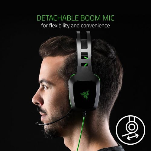 레이저 Razer Electra V2 USB: 7.1 Surround Sound - Auto Adjusting Headband - Detachable Boom Mic with In-Line Controls - Gaming Headset Works with PC & PS4