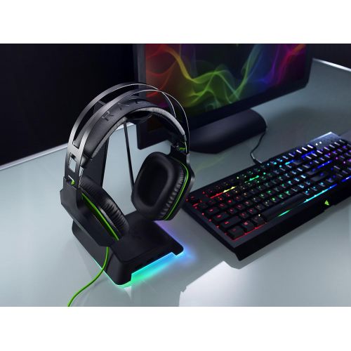 레이저 Razer Electra V2 USB: 7.1 Surround Sound - Auto Adjusting Headband - Detachable Boom Mic with In-Line Controls - Gaming Headset Works with PC & PS4