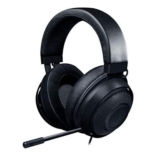 레이저 Razer Kraken Gaming Headset: Lightweight Aluminum Frame - Retractable Noise Isolating Microphone - For PC, PS4, Nintendo Switch - 3.5 mm Headphone Jack - Classic Black