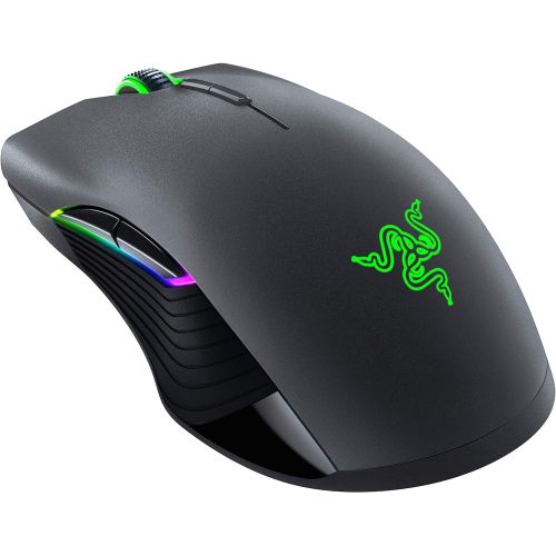 레이저 Razer Lancehead Wireless Gaming Mouse: 16K DPI Optical Sensor - Chroma RGB Lighting - 9 Programmable Buttons - Mechanical Switches - 50Hr Battery - Classic Black (RZ01-02570100-R3U