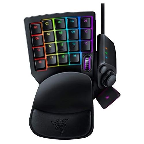 레이저 Razer Tartarus v2 Gaming Keypad: Mecha-Membrane Key Switches - 32 Programmable Keys - Customizable Chroma RGB Lighting - Programmable Macros - Classic Black