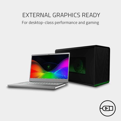 레이저 Razer Blade Stealth 13 Ultrabook Laptop: Intel Core i7-1065G7 4 Core, Intel Iris Plus, 13.3 FHD 1080p 60Hz, 16GB RAM, 256GB SSD, CNC Aluminum, Chroma RGB, Thunderbolt 3, Mercury Wh