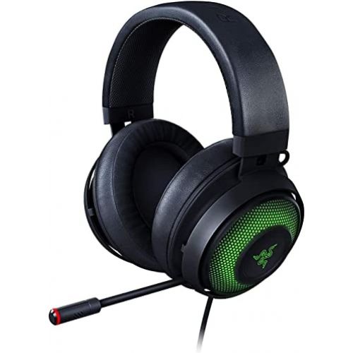 레이저 Razer Kraken Ultimate ? USB Gaming Headset (Gaming Headphones for PC, PS4 and Switch Dock with Surround Sound, ANC Microphone and RGB Chroma)