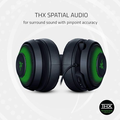 레이저 Razer Kraken Ultimate ? USB Gaming Headset (Gaming Headphones for PC, PS4 and Switch Dock with Surround Sound, ANC Microphone and RGB Chroma)