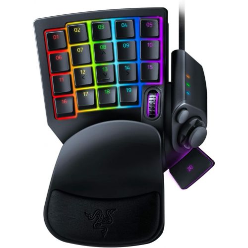 레이저 Razer Tartarus Pro Gaming Keypad: Analog-Optical Key Switches - 32 Programmable Keys - Customizable Chroma RGB Lighting - Programmable Macros - Variable Key Press Pressure Sensitiv