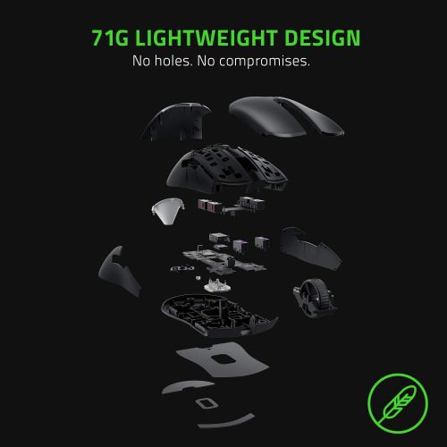 레이저 Razer Viper 8KHz Ultralight Ambidextrous Wired Gaming Mouse: Fastest Gaming Switches - 20K DPI Optical Sensor - Chroma RGB Lighting - 8 Programmable Buttons - 8000Hz HyperPolling -