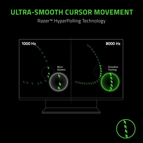 레이저 Razer Viper 8KHz Ultralight Ambidextrous Wired Gaming Mouse: Fastest Gaming Switches - 20K DPI Optical Sensor - Chroma RGB Lighting - 8 Programmable Buttons - 8000Hz HyperPolling -