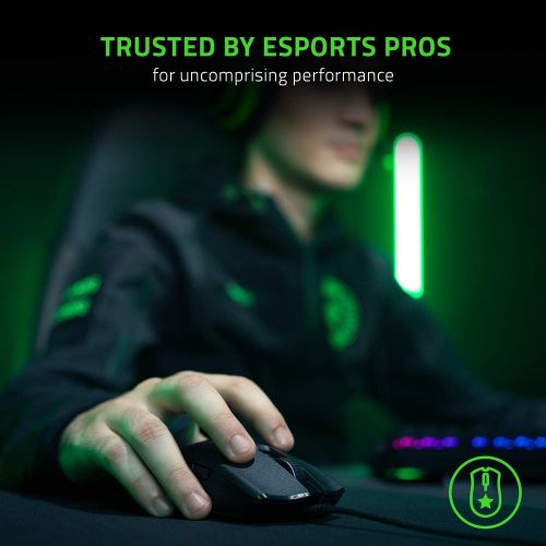 레이저 Razer Viper 8KHz Ultralight Ambidextrous Wired Gaming Mouse: Fastest Gaming Switches - 20K DPI Optical Sensor - Chroma RGB Lighting - 8 Programmable Buttons - 8000Hz HyperPolling -