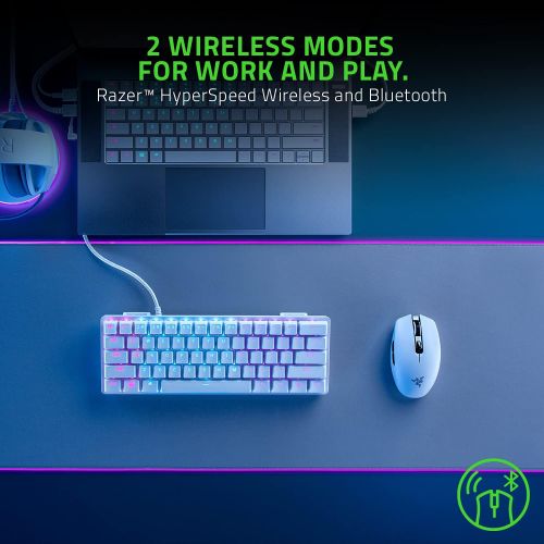 레이저 Razer Orochi V2 Mobile Wireless Gaming Mouse: Ultra Lightweight - 2 Wireless Modes - Up to 950hrs Battery Life - Mechanical Mouse Switches - 5G Advanced 18K DPI Optical Sensor - Wh