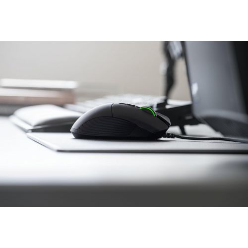 레이저 Razer Basilisk Gaming Mouse: 16,000 DPI Optical Sensor - Chroma RGB Lighting - 8 Programmable Buttons - Mechanical Switches - Customizable Scroll Resistance - Classic Black