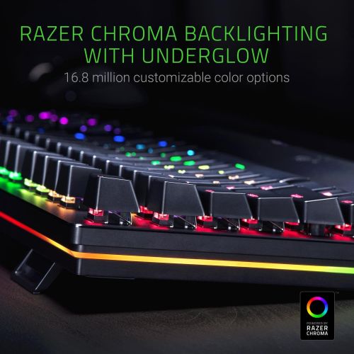 레이저 Razer Huntsman Elite Gaming Keyboard - Classic Black & Mamba Elite Wired Gaming Mouse: 16,000 DPI Optical Sensor - Chroma RGB Lighting - 9 Programmable Buttons - Mechanical Switche