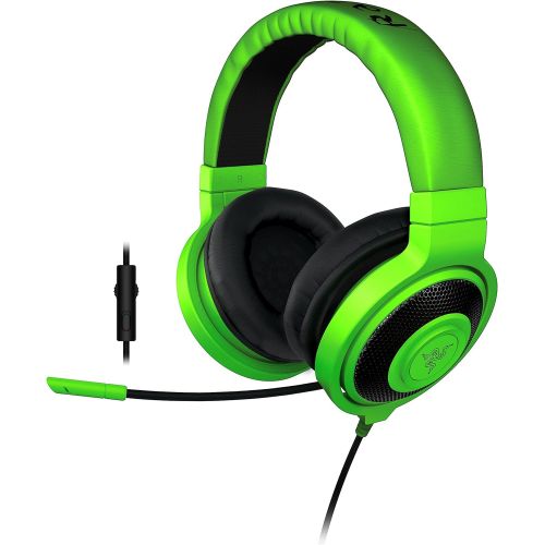 레이저 Razer RZ04-01380200-R3U1 Kraken Pro Analog Gaming Headset for PC, Xbox One and Playstation 4, Green