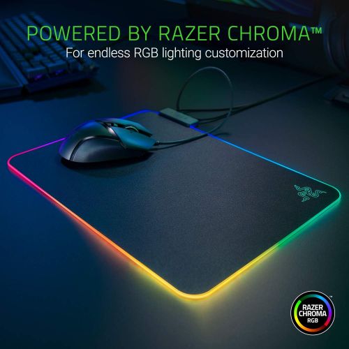 레이저 Razer Firefly V2 Gaming Mousepad + Viper Ultimate w/o Dock Gaming Mouse Bundle