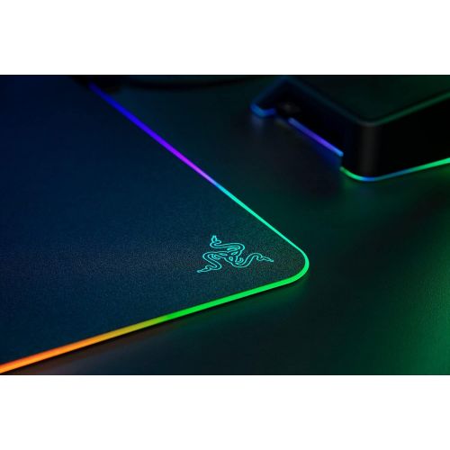 레이저 Razer Firefly V2 Micro Textured Gaming Mouse Mat with RGB Lighting Powered by Chroma