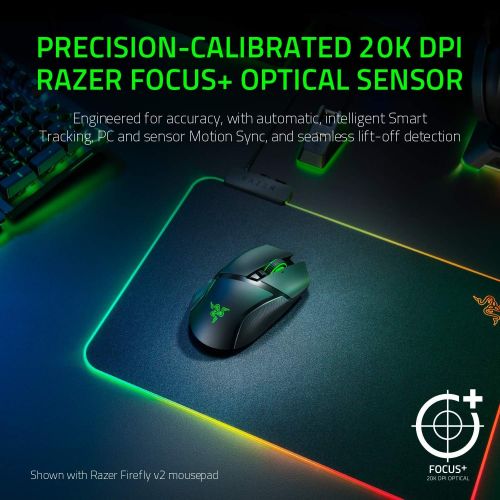 레이저 Razer Basilisk Ultimate Hyperspeed Wireless Gaming Mouse w/ Charging Dock - Classic Black & Huntsman Tournament Edition TKL Tenkeyless Gaming Keyboard: Fastest Keyboard Switches Ev