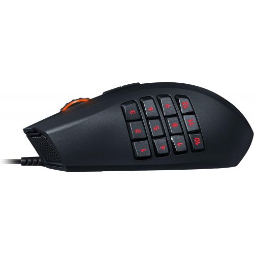 레이저 Razer RZ01-01610100-R3U1 Naga Chroma - Ergonomic RGB MMO Gaming Mouse- 12 Programmable Thumb Buttons & 16,000 Adjustible DPI