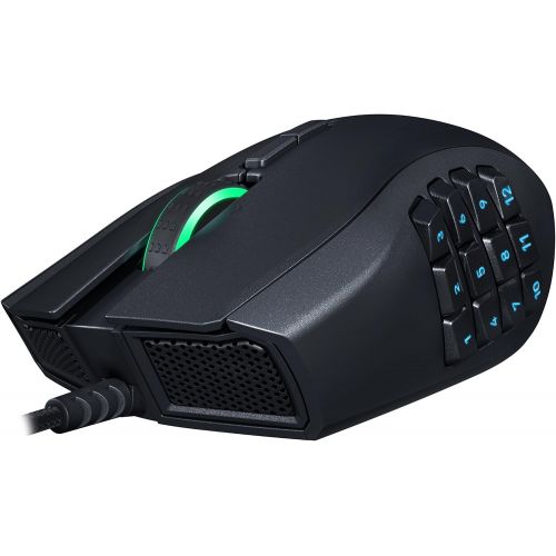 레이저 Razer RZ01-01610100-R3U1 Naga Chroma - Ergonomic RGB MMO Gaming Mouse- 12 Programmable Thumb Buttons & 16,000 Adjustible DPI