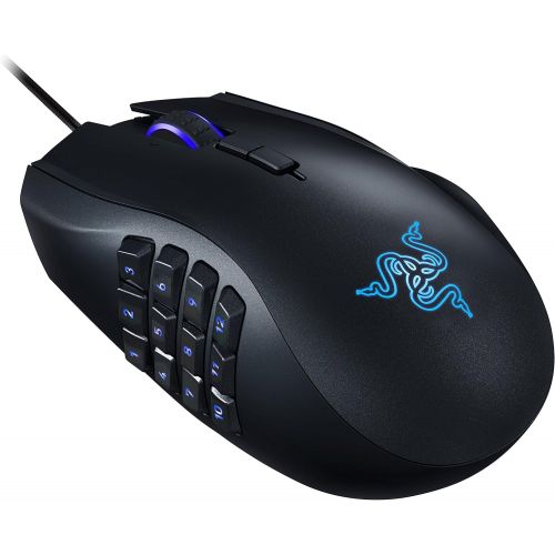 레이저 Razer RZ01-01610100-R3U1 Naga Chroma - Ergonomic RGB MMO Gaming Mouse- 12 Programmable Thumb Buttons & 16,000 Adjustible DPI