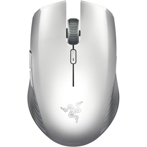 레이저 Razer Atheris Ambidextrous Wireless Mouse: 7200 DPI Optical Sensor, 350 Hr Battery Life, USB Wireless Receiver & Bluetooth Connection, Mercury White