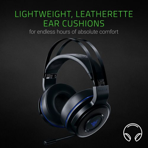 레이저 Razer Thresher Stereo Headset for PC,PS4, PS5: Lag-Free Wireless Connection - Retractable Digital Microphone - Custom Sound Control Dials - 16-Hour Battery Life