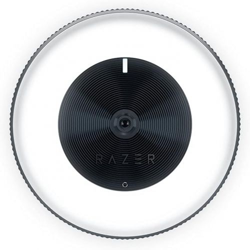 레이저 Razer Kiyo 1080p 30 FPS/720 p 60 FPS Streaming Webcam with Adjustable Brightness Ring Light, Built-in Microphone and Advanced Autofocus