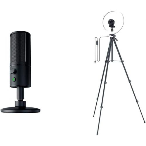 레이저 Razer Seiren X Black + Ring Light 12 Right Light Bundle