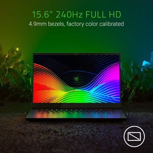 레이저 Razer Blade 15 Gaming Laptop 2019: Intel Core i7-9750H 6 Core, NVIDIA RTX 2070 Max-Q, 15.6 FHD 240Hz, 16GB RAM, 512GB, Optical Key Switches, CNC Aluminum, Chroma RGB Lighting, Thun