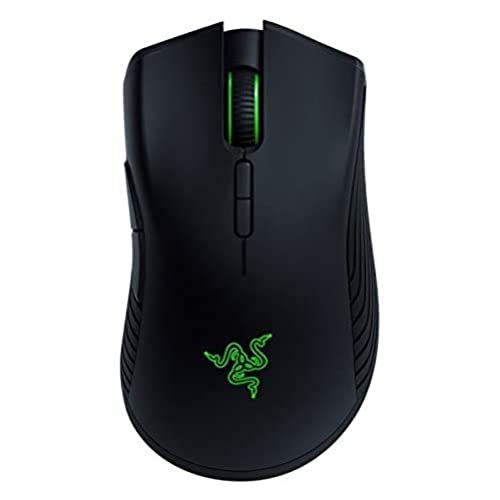 레이저 Razer Mamba Wireless, Wired/Wireless Gaming Mouse with True 16,000 DPI 5 Generation Optical Sensor, 50 Hour Battery Life, Powered by Razer Chroma