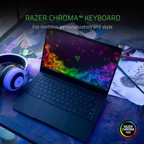 레이저 Razer Blade Stealth 13 Ultrabook Gaming Laptop: Intel Core i7-1065G7 4 Core, NVIDIA GeForce GTX 1650 Max-Q, 13.3 FHD 1080p 60Hz, 16GB RAM, 512GB SSD, CNC Aluminum, Chroma RGB, Thun