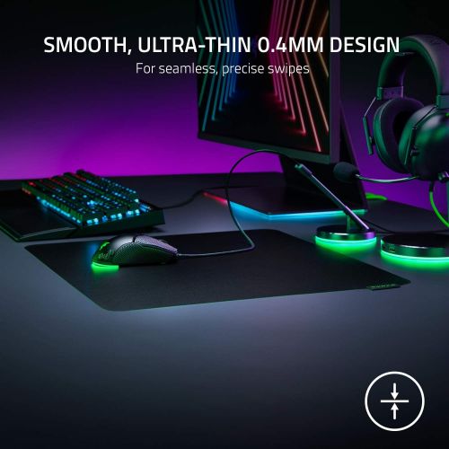 레이저 Razer Sphex V3 Hard Gaming Mouse Mat: Ultra-Thin Form Factor - Tough Polycarbonate Build - Adhesive Base - Small