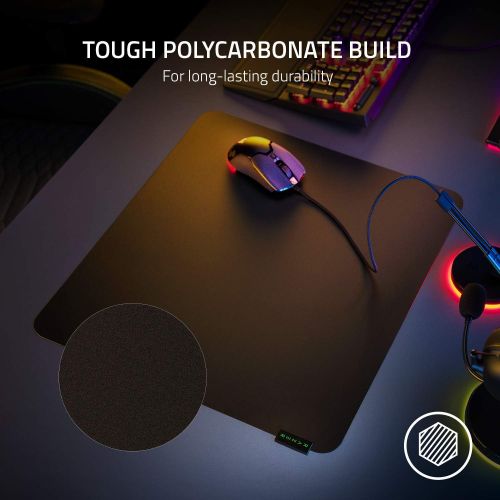레이저 Razer Sphex V3 Hard Gaming Mouse Mat: Ultra-Thin Form Factor - Tough Polycarbonate Build - Adhesive Base - Small