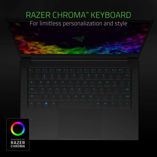 레이저 Razer Blade Stealth 13 Ultrabook Laptop: Intel Core i7-8565U 4-Core, Intel UHD Graphics 620, 13.3 FHD 1080p, 8GB RAM, 256GB SSD, CNC Aluminum, Chroma RGB Lighting, Thunderbolt 3, B