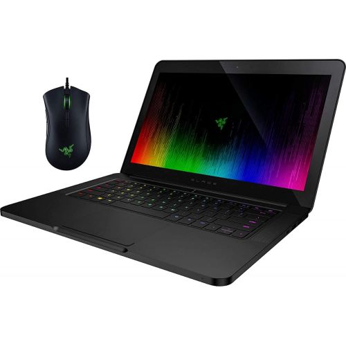 레이저 Razer Blade 14.0 IPS FHD Widescreen LED Laptop Intel Quad Core i7-7700HQ GeForce GTX 1060 6GB 16GB DDR4 1TB SSD Backlit Keyboard Windows 10 with Game Mouse Bundle