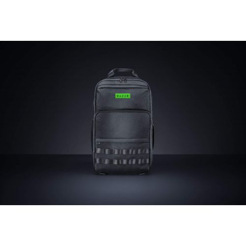 레이저 Razer Concourse Pro 17.3 Backpack: Tear Resistant Bottom - Front Utility Flap for Greater Accessibility - Scratch-Proof Interior - Padded Mesh Weave Straps - Fits 17 inch Laptops -