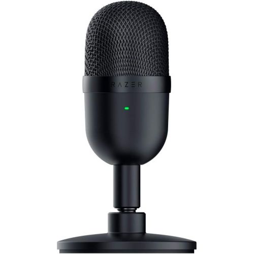 레이저 Razer Seiren Mini USB Streaming Microphone: Precise Supercardioid Pickup Pattern - Professional Recording Quality - Classic Black + Razer Kiyo Pro Streaming Webcam