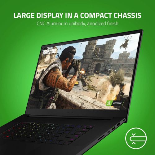 레이저 Razer Blade Pro 17 Gaming Laptop 2020: Intel Core i7-10875H 8-Core, NVIDIA GeForce RTX 2080 Super, 17.3 4K 120Hz, 16GB RAM, 1TB SSD, CNC, Chroma RGB, Thunderbolt 3, SD Card Reader,