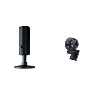 Razer Seiren X USB Streaming Microphone + Kiyo Pro Streaming Webcam Bundle: Classic Black