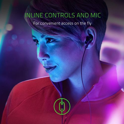 레이저 Razer Hammerhead Duo - Stereo Headset, Durable Aluminum Frame, Frustration-Free Braided Cables with Convenient in-line Microphone,RZ12-02790200-R3M1