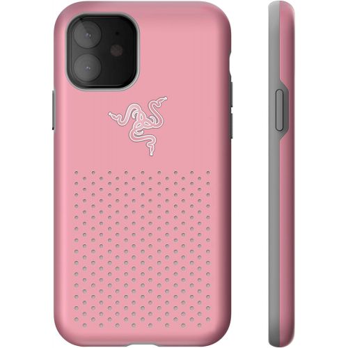 레이저 Razer Arctech Pro THS Edition for iPhone 11 Case: Thermaphene & Venting Performance Cooling - Wireless Charging Compatible - Drop-Test Certified up to 10 ft - Quartz Pink