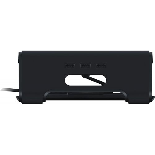 레이저 Razer Laptop Stand Chroma: Customizable Chroma RGB Lighting - Ergonomic Design - Anodized Aluminum Construction - 3x Port USB 3.0 Hub - Matte Black