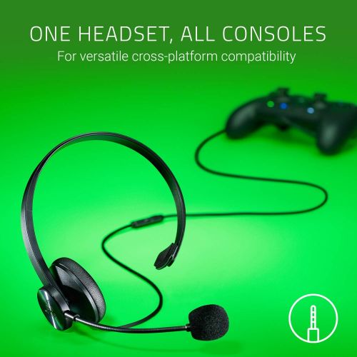 레이저 Razer Tetra Streaming Headset: Lightweight Frame - Bendable Cardioid Microphone - for PC, Xbox, PS4, Nintendo Switch - Reversible Left/Right Orientation