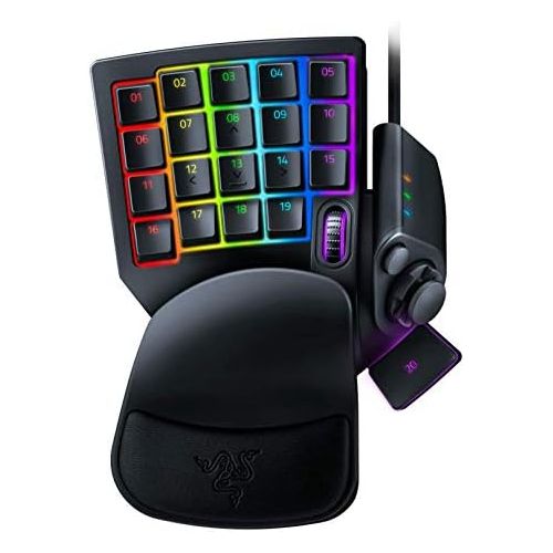 레이저 Razer Tartarus Pro Gaming Keypad: Analog-Optical Key Switches - 32 Programmable Keys - Customizable Chroma RGB Lighting - Programmable Macros - Variable Key Press Pressure Sensitiv