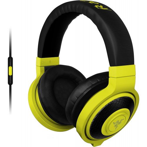 레이저 Razer Kraken Mobile Analog Music & Gaming Headset-Neon Yellow