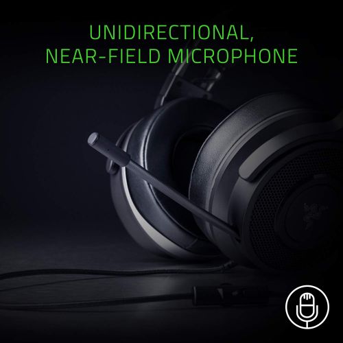 레이저 Razer Thresher TE: 50mm Audio Drivers - Lightweight, Leatherette Ear Cushions - Unidirectional Boom Mic - Multi-Platform Compatibility - Classic Black