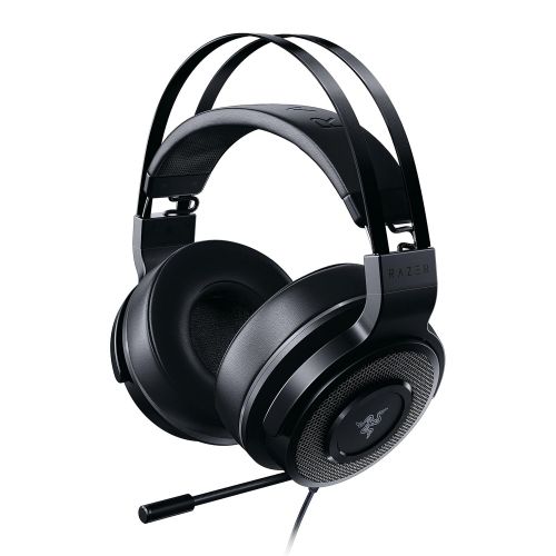 레이저 Razer Thresher TE: 50mm Audio Drivers - Lightweight, Leatherette Ear Cushions - Unidirectional Boom Mic - Multi-Platform Compatibility - Classic Black