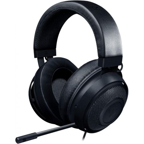 레이저 Razer Kraken Gaming Headset: Lightweight Aluminum Frame - Retractable Noise Isolating Microphone - For PC, PS4, Nintendo Switch - 3.5 mm Headphone Jack - Classic Black