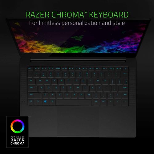 레이저 Razer Blade Stealth 13 Ultrabook Laptop: Intel Core i7-8565U 4-Core, NVIDIA GeForce MX150, 13.3 FHD 1080p, 16GB RAM, 256GB SSD, CNC Aluminum, Chroma RGB Lighting, Thunderbolt 3, Bl