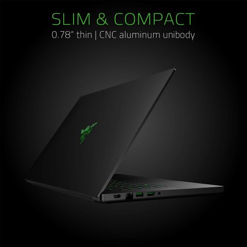 레이저 Razer Blade 15 Gaming Laptop: Intel Core i7-9750H 6 Core, NVIDIA GeForce GTX 1660 Ti, 15.6 FHD 144Hz, 16GB RAM, 256GB SSD, CNC Aluminum, Chroma RGB Lighting, Thunderbolt 3, 9th Gen