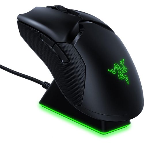 레이저 [아마존베스트]Razer Viper Ultimate Hyperspeed Lightest Wireless Gaming Mouse & RGB Charging Dock: Fastest Gaming Mouse Switch - 20K DPI Optical Sensor - Chroma Lighting - 8 Programmable Buttons